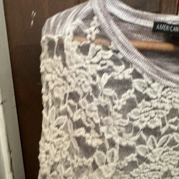 Women’s Long Sleeve American Dream XS See-Thru Blouse - Picture 4 of 10